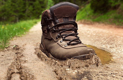 muddy boot